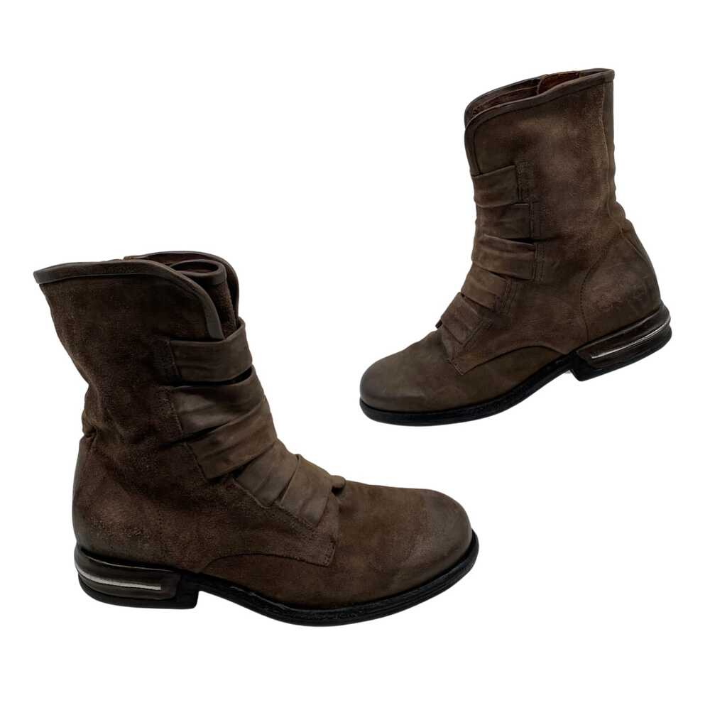 A.S 98 Brown Leather Ankle Boots | Women’s Size 38EU